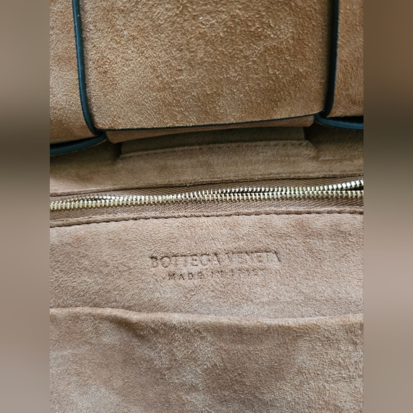 BOTTEGA VENETA Intrecciato Small Arco Tote Bag Leather Dark Green - Picture 6 of 8